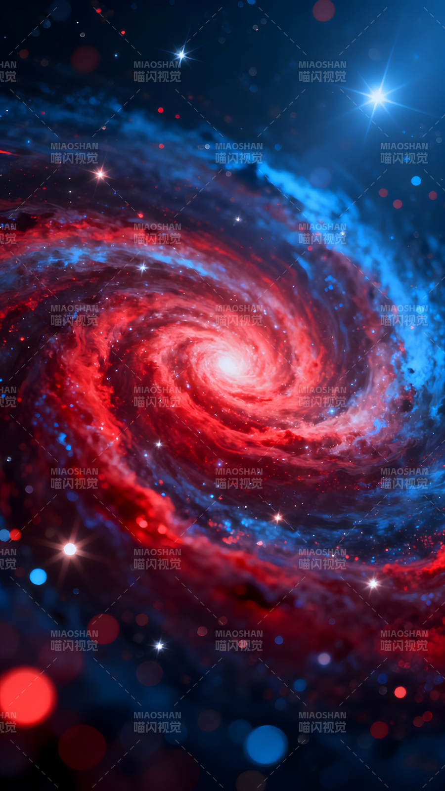 壯麗宇宙漩渦星云絢麗奪目-圖片