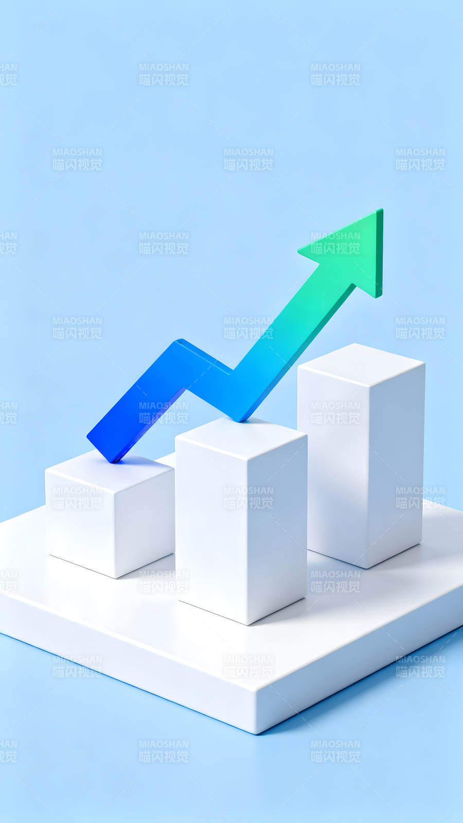 增長趨勢示意圖抽象概念-圖片