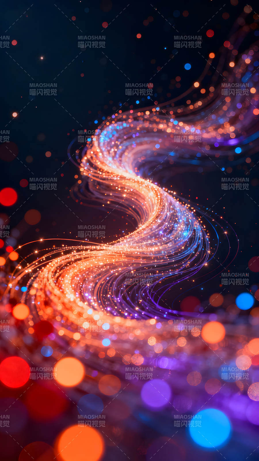 抽象線條光影特效圖片-圖片