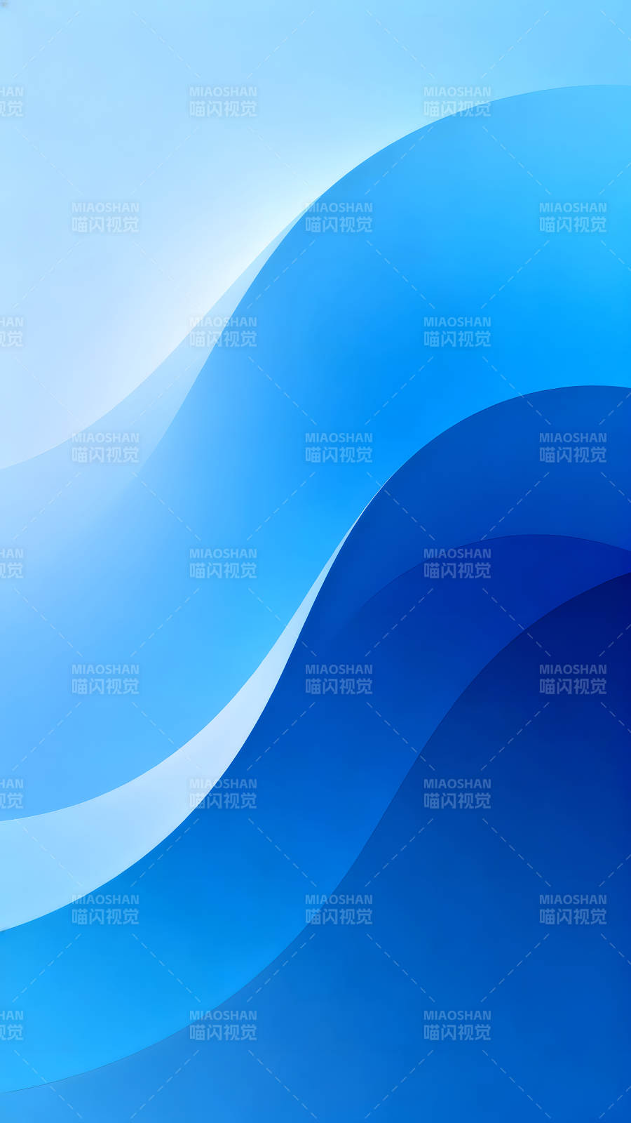 藍色漸變波浪抽象背景-圖片