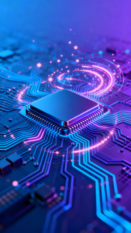 炫彩電路板處理器科技感十足-圖片