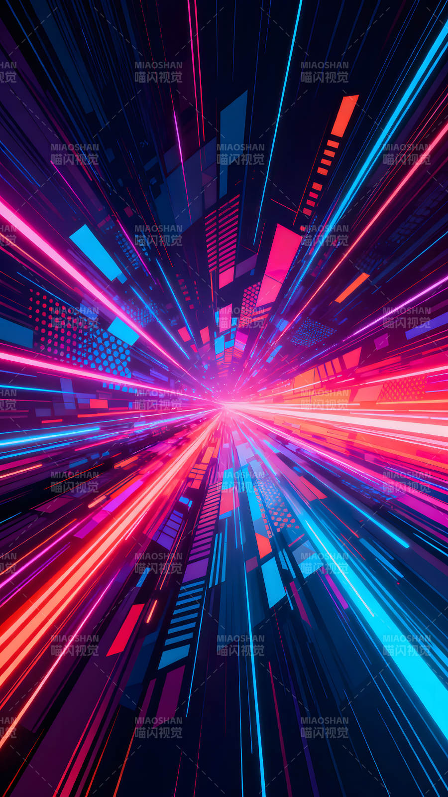 光线穿梭城市之间-图片