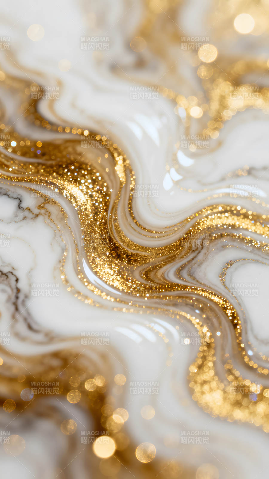 金色紋理大理石閃耀奢華質感-圖片