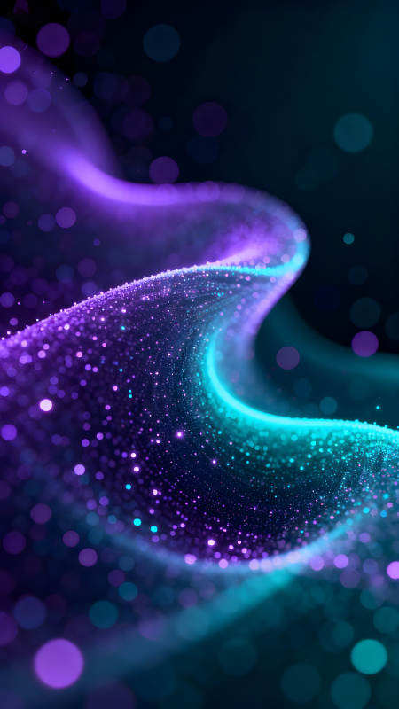 發光線條閃耀抽象圖-圖片