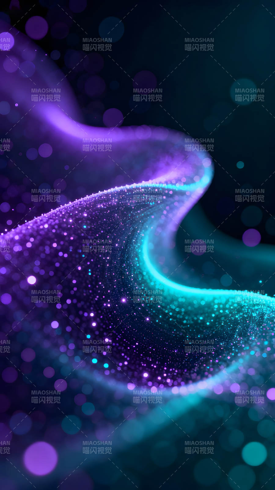 發光線條閃耀抽象圖-圖片