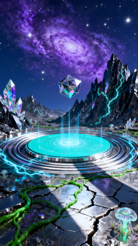 星空下的科技異景-圖片