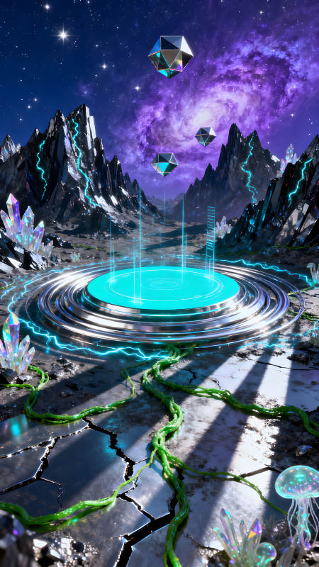 异世界科幻场景充满科技与生命-图片