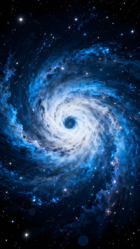 宇宙漩渦星云盤旋-圖片