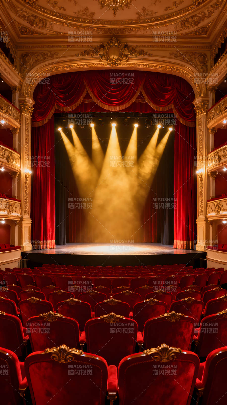 華麗劇院舞臺燈光營造氛圍-圖片