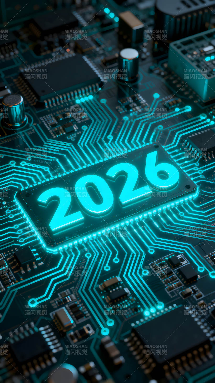 電路板上的2026年-圖片