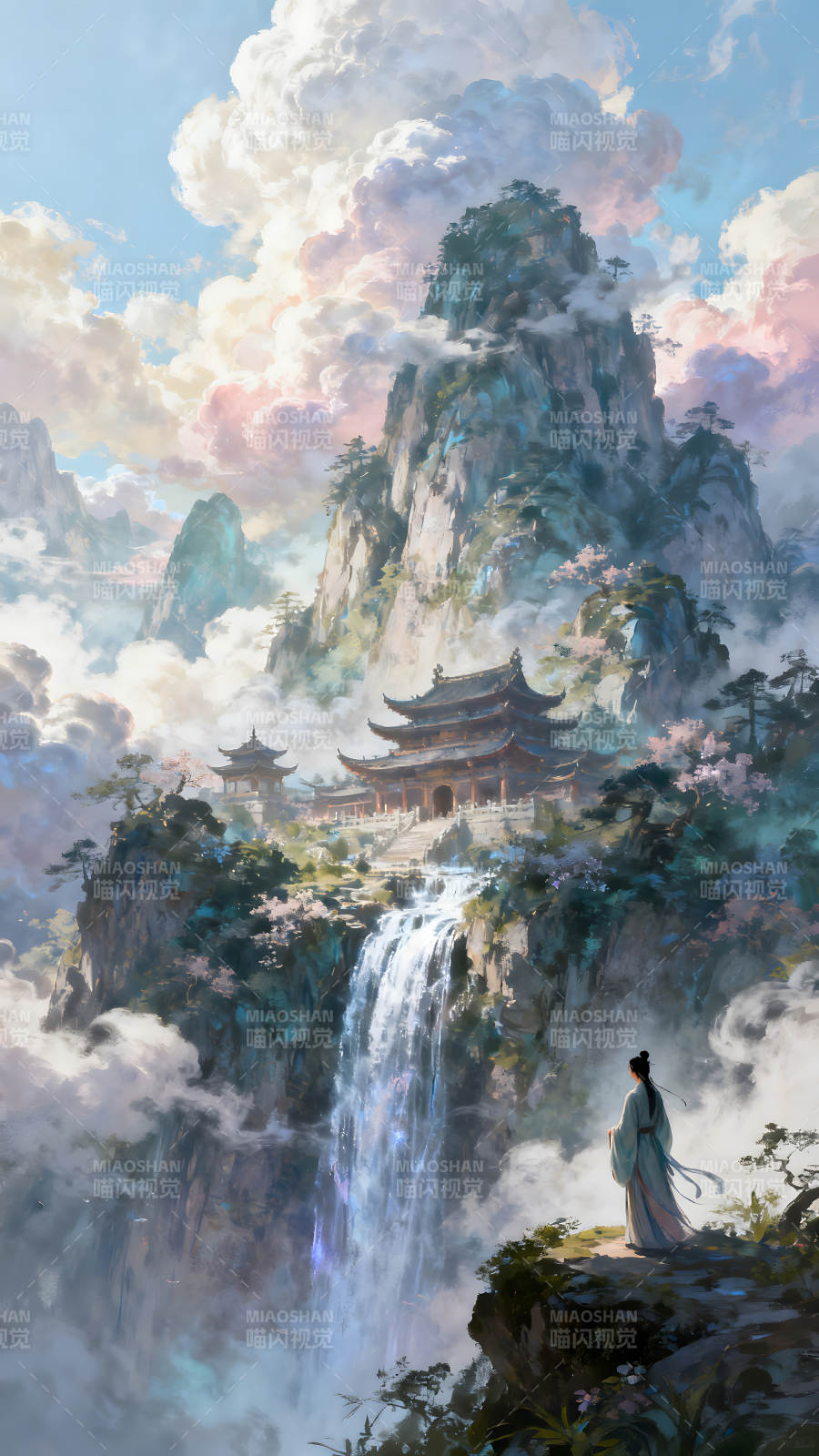 仙境山水景色美輪美奐令人神往-圖片