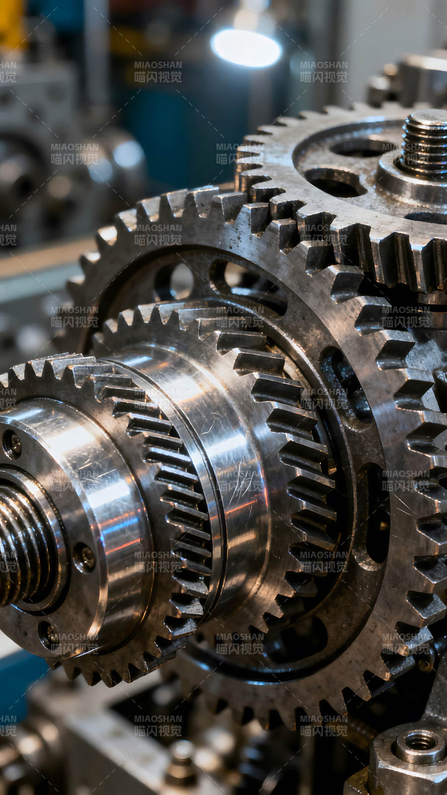 齒輪機(jī)械特寫光影質(zhì)感復(fù)雜結(jié)構(gòu)-圖片