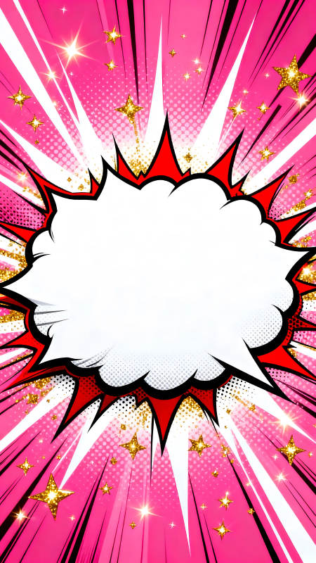 漫畫風格爆炸云朵背景設計-圖片