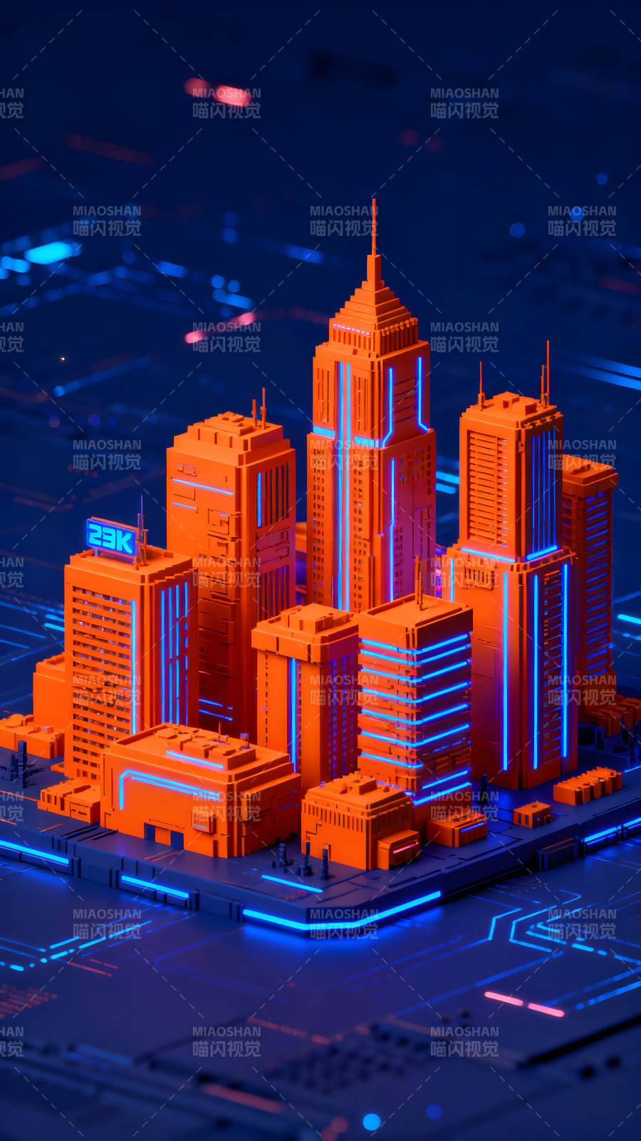 未來科技城市建筑設計-圖片