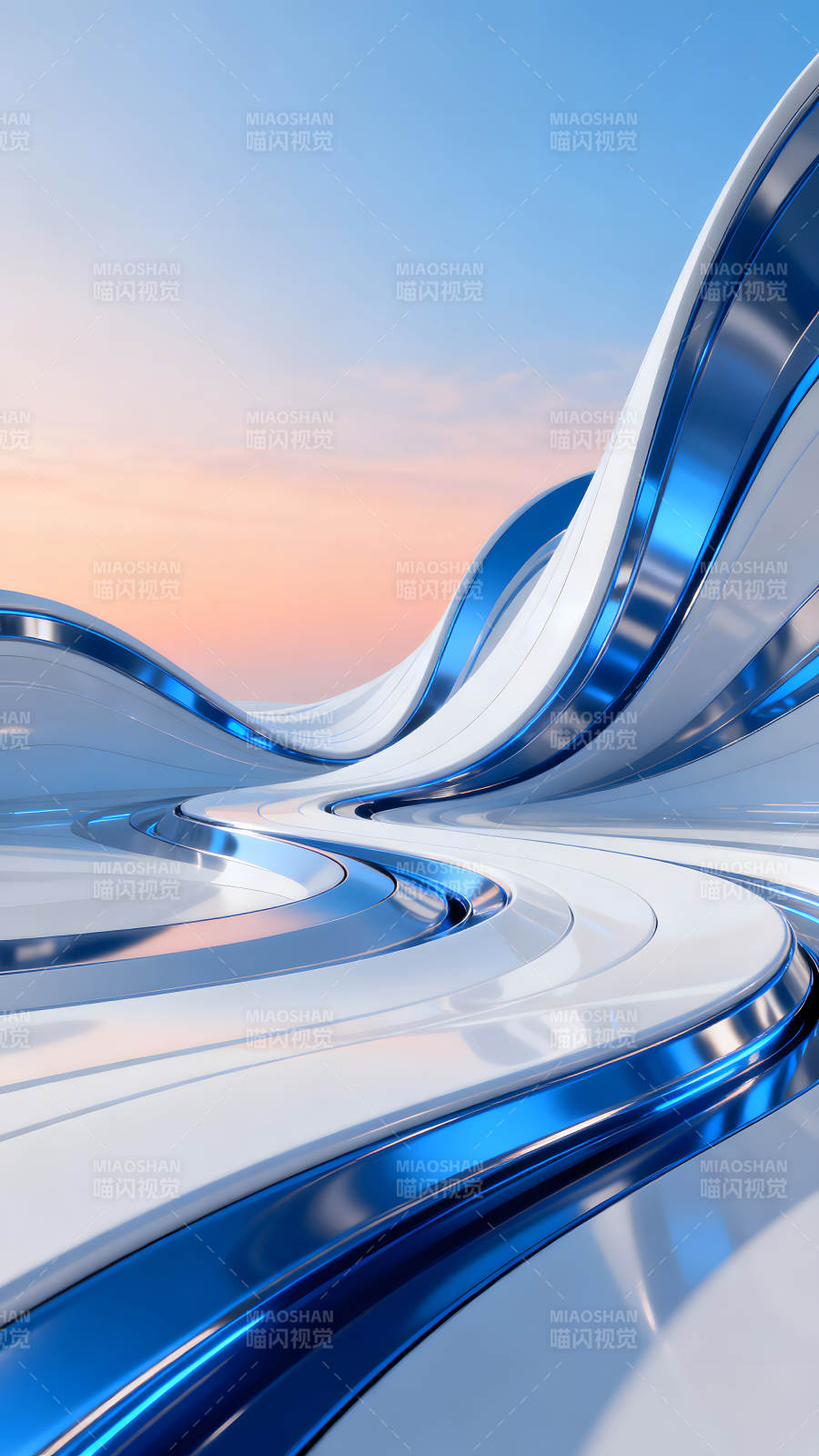 抽象建筑與天空的融合-圖片