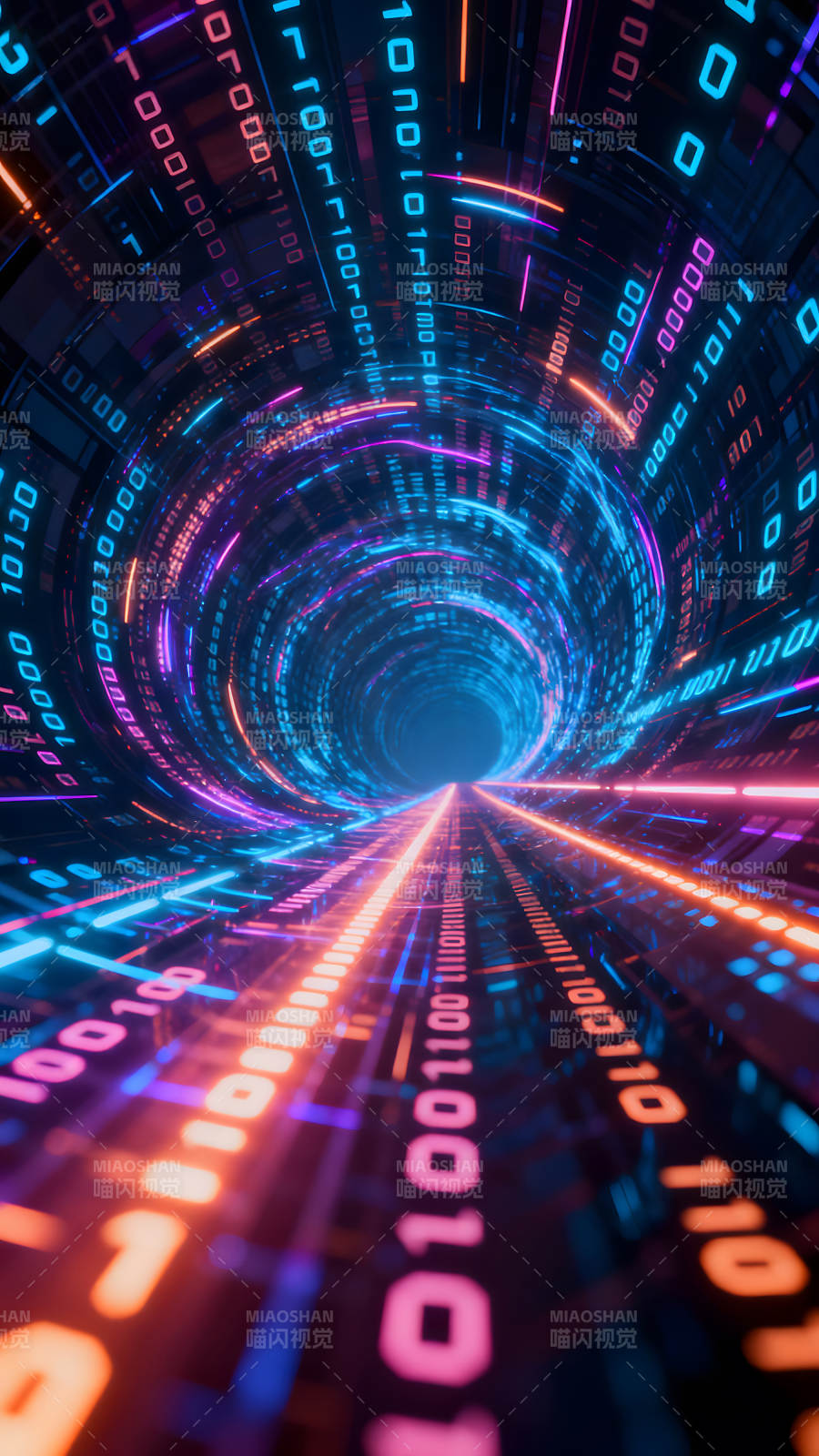 數(shù)字隧道科技感未來感-圖片