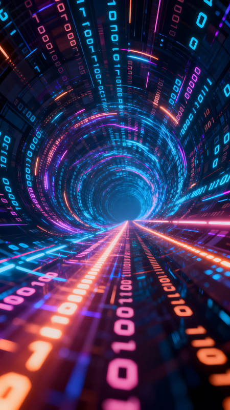 數字隧道科技感未來感-圖片
