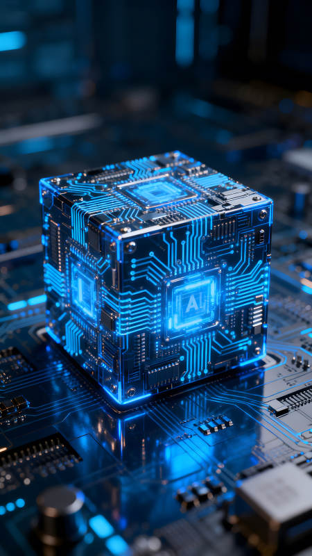 AI芯片立方體發(fā)光電路板-圖片