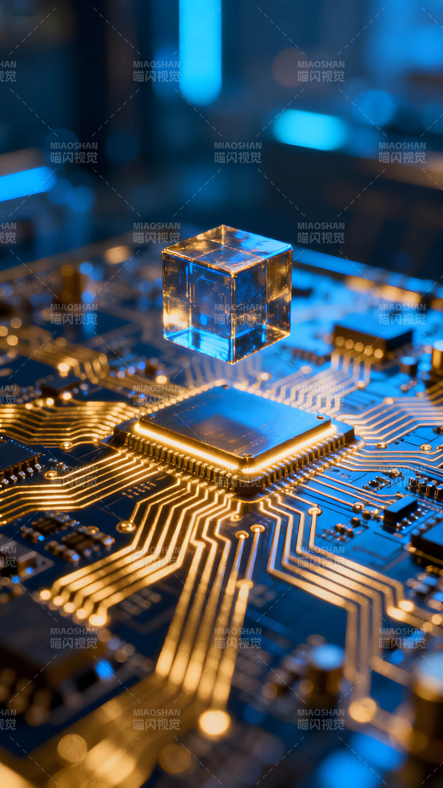 電路板與發(fā)光方塊-圖片