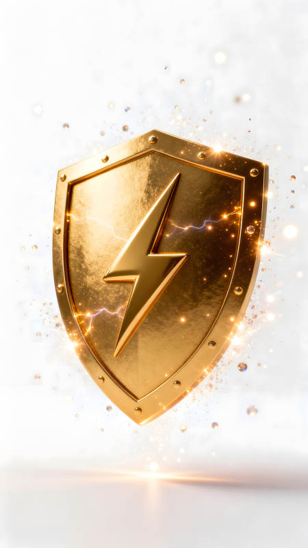 金盾閃電保護(hù)象征-圖片