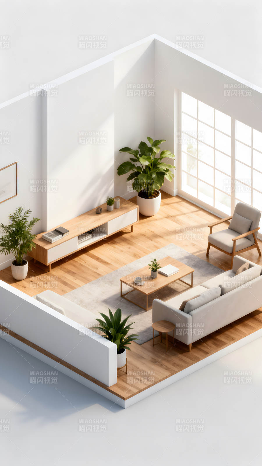 簡(jiǎn)約現(xiàn)代風(fēng)格客廳設(shè)計(jì)展示-圖片