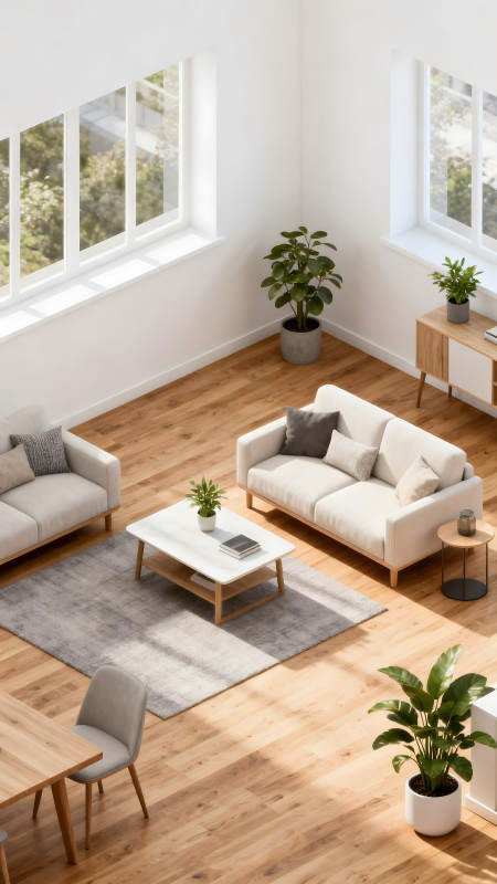 現代簡約風格室內設計圖片-圖片