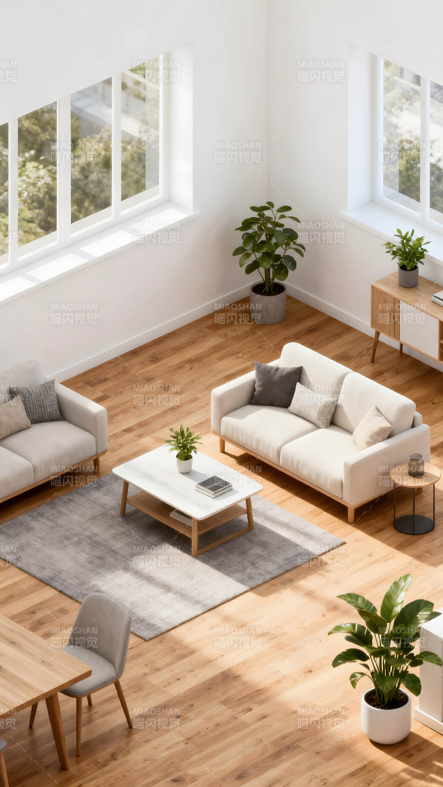 現代簡約風格室內設計圖片-圖片