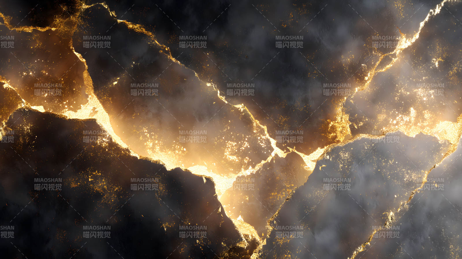 黑色大理石金光閃耀的紋理-圖片