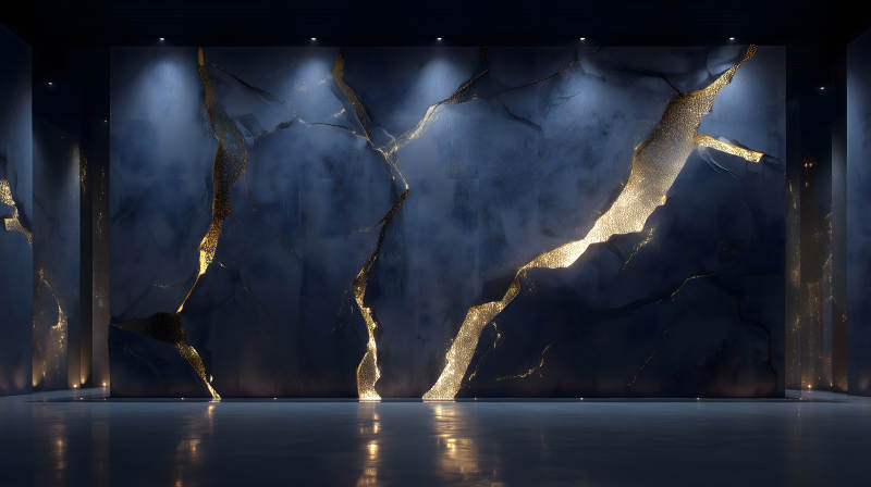 奢華大理石墻面空間設計-圖片