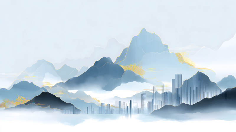 山水城市畫卷-圖片