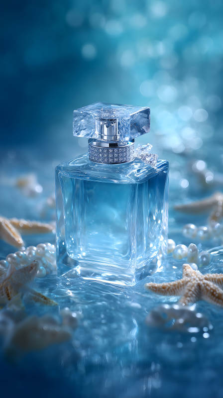 海洋主題香水瓶藝術照-圖片