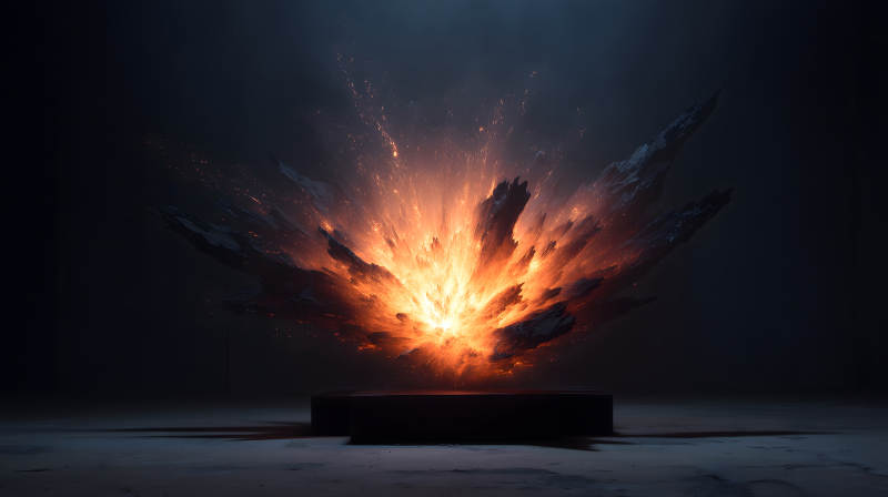 能量爆發沖擊舞臺之上-圖片