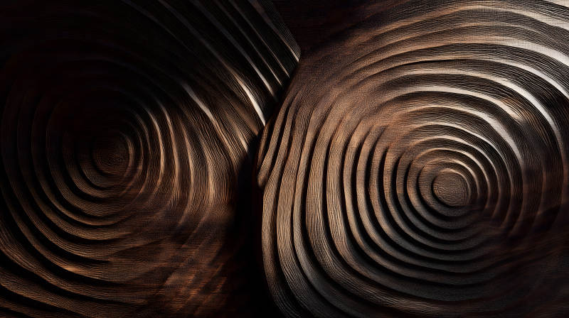 木紋雕塑抽象藝術-圖片