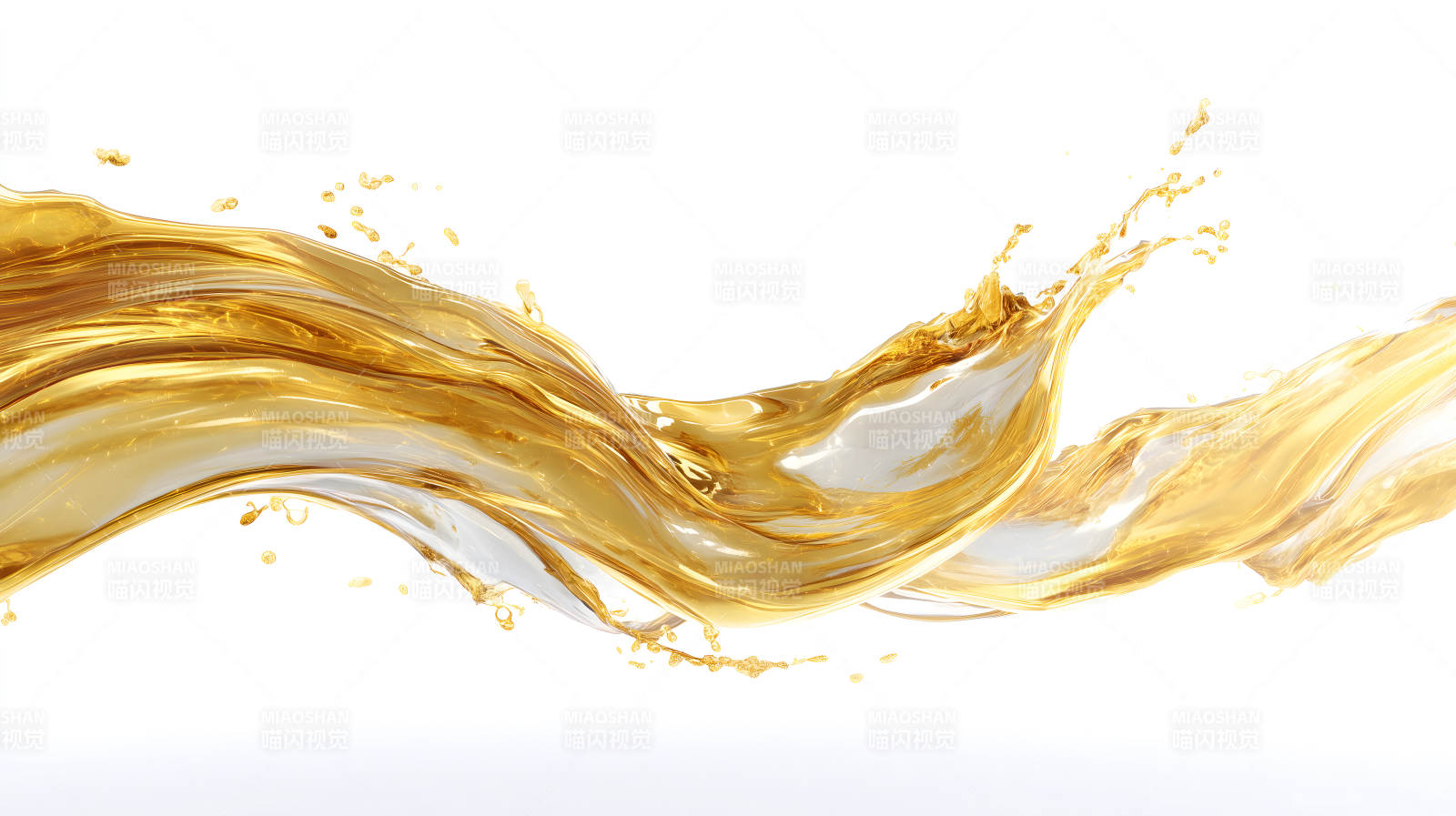 金黃色液體飛濺動態圖片