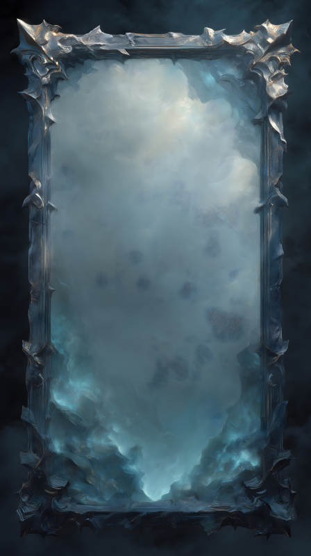 神秘的鏡子呈現(xiàn)虛幻景象-圖片