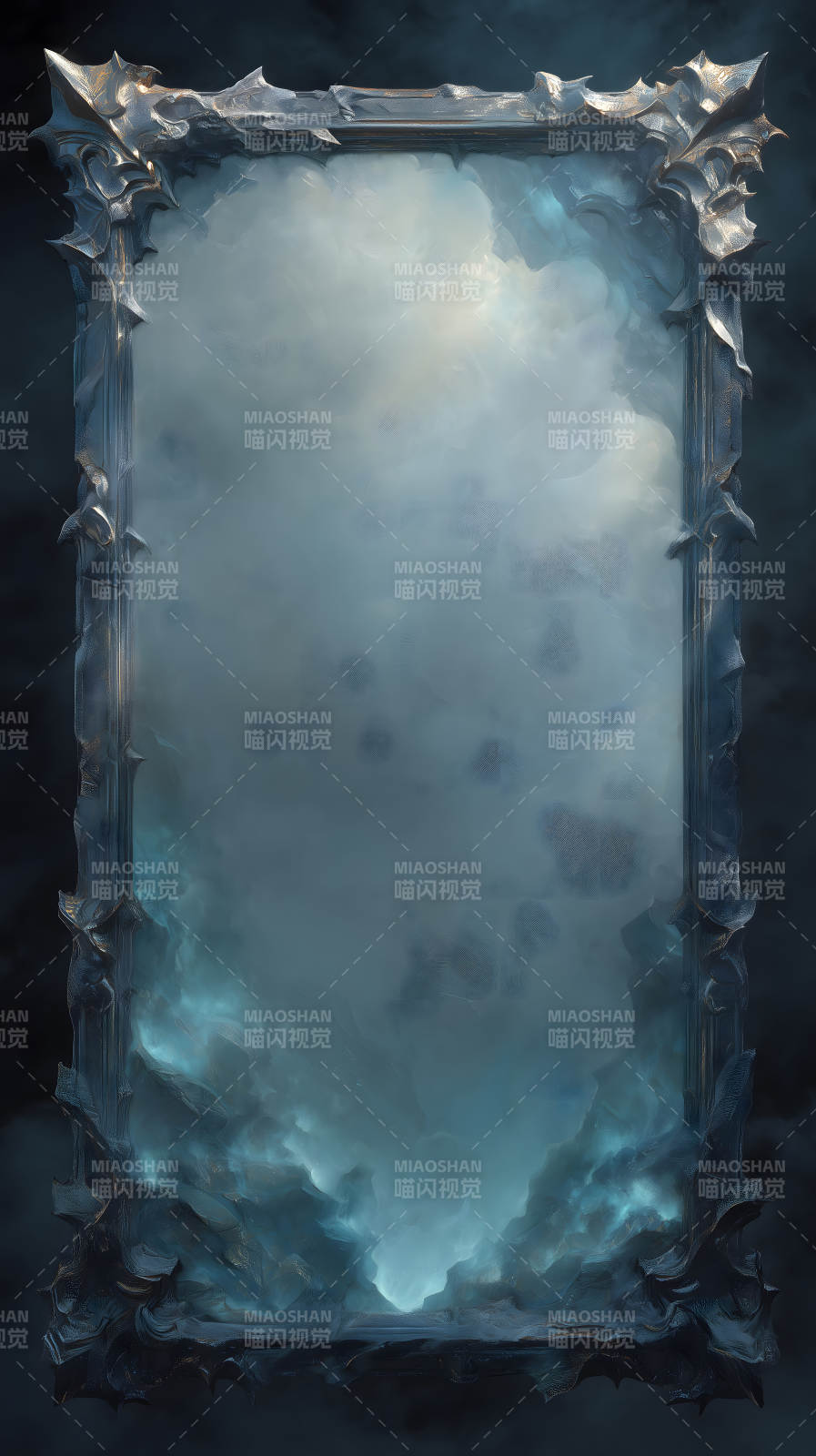 神秘的鏡子呈現(xiàn)虛幻景象-圖片