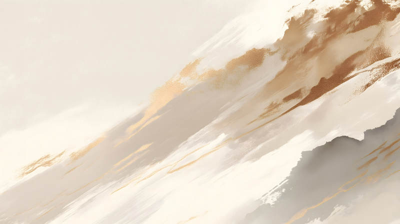 抽象画作暖色调纹理金色点缀-图片