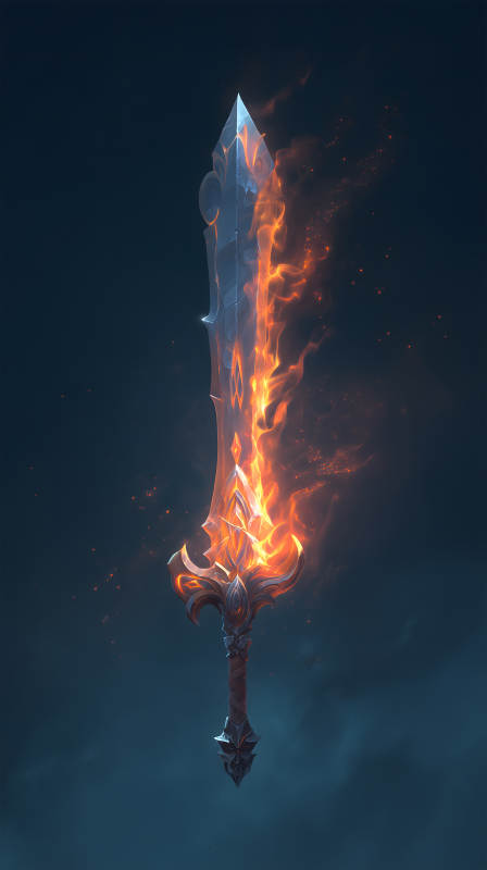 火焰巨劍散發(fā)著耀眼光芒-圖片