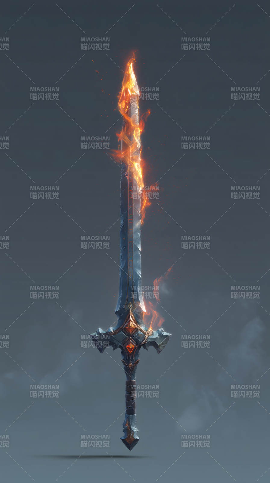 燃烧的火焰剑-图片