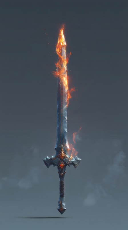 燃烧的火焰剑-图片