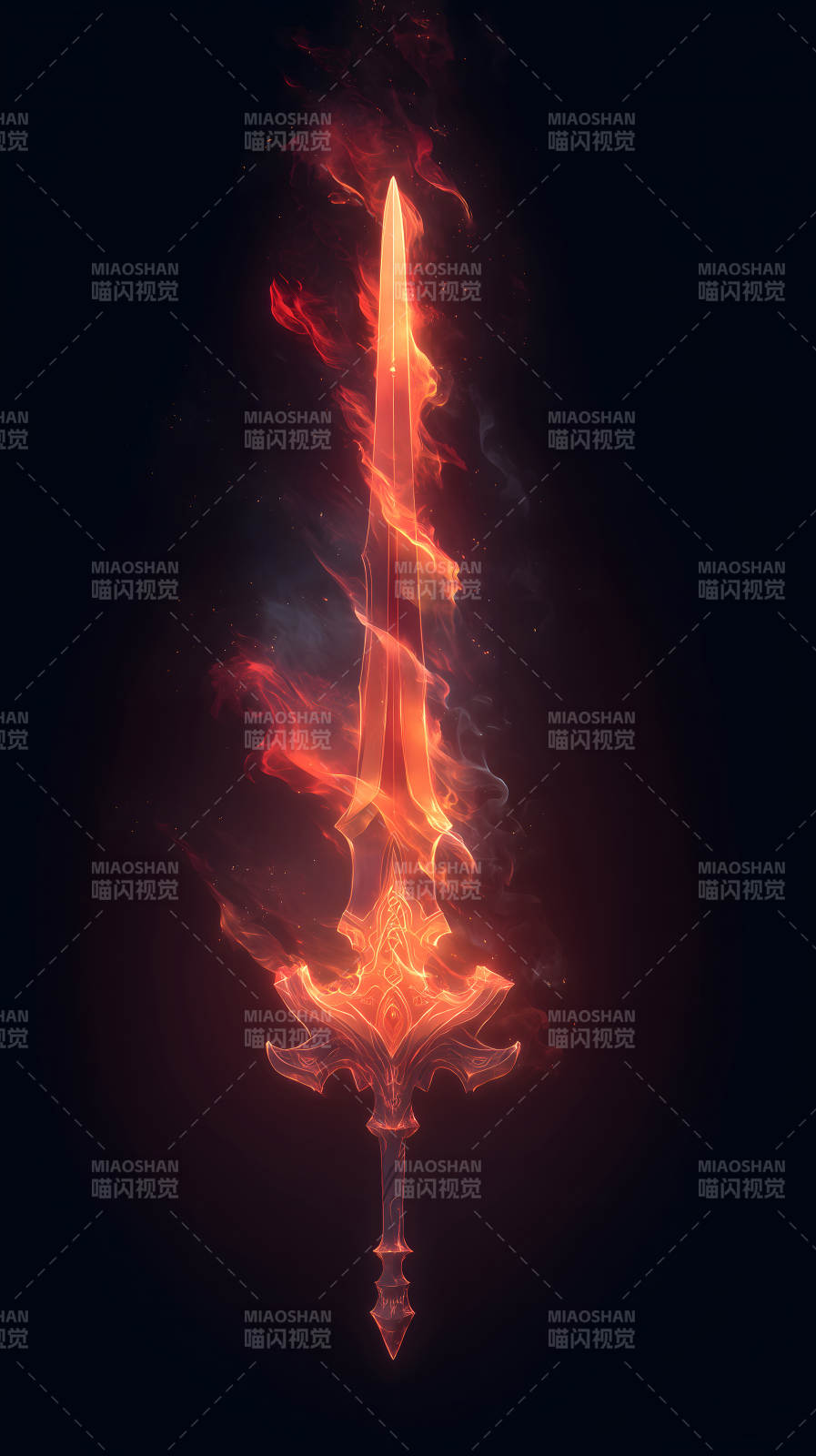 火焰之剑燃烧的武器暗夜-图片