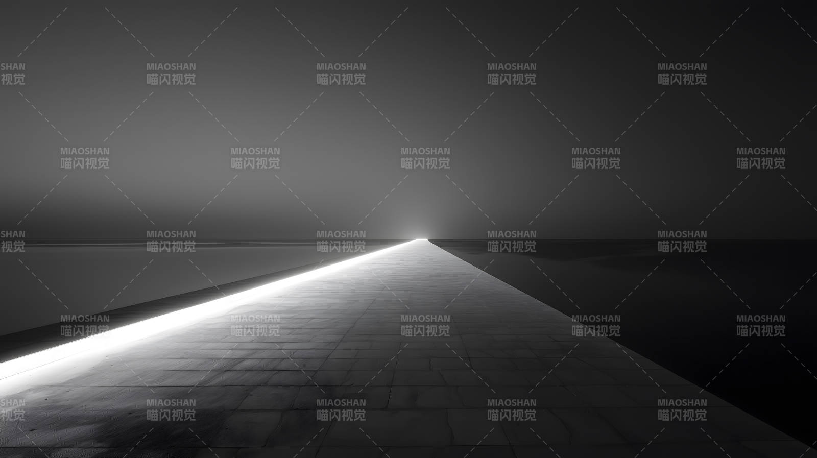 建筑风格简约空旷光影交错引人入胜-图片