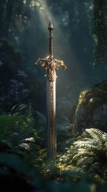 丛林中的黄金剑-图片