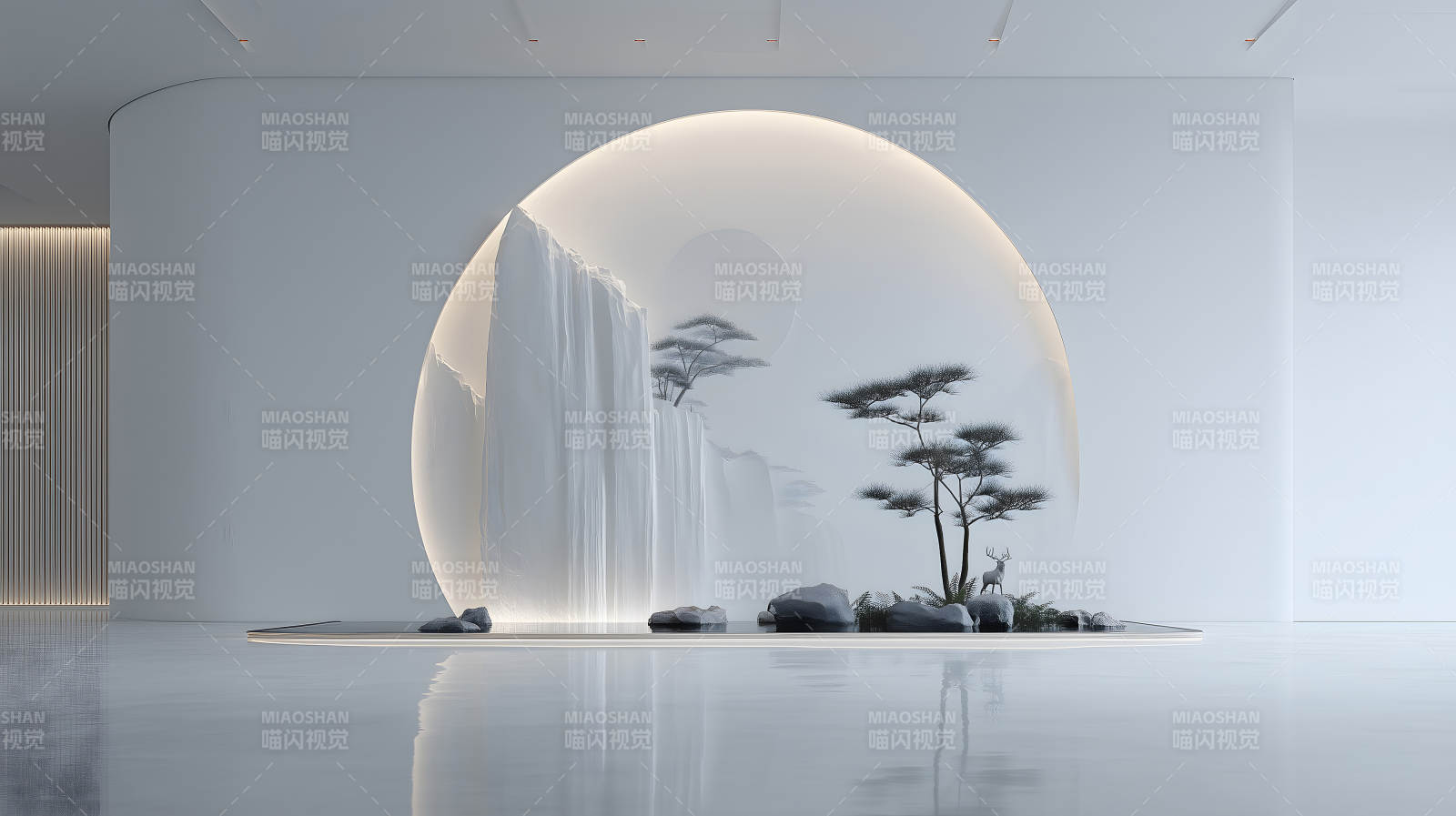 極簡禪意藝術空間圖片