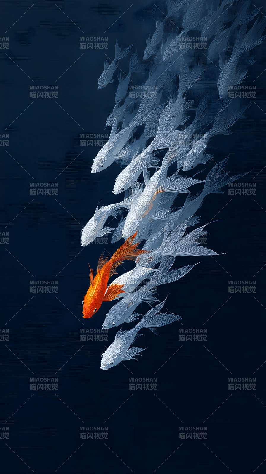 金鱼游向远方-图片