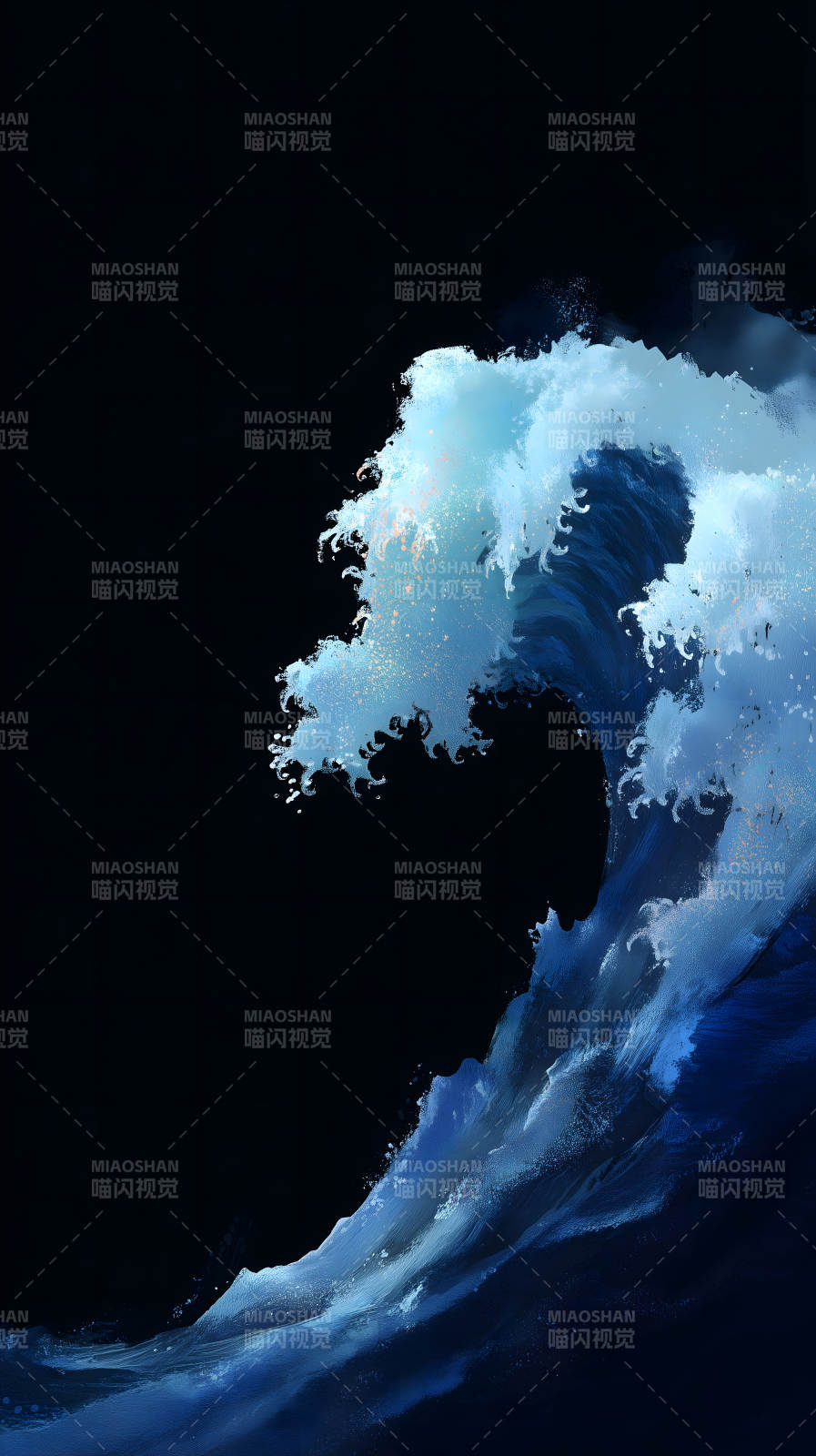 巨浪翻滾的藝術(shù)風(fēng)格-圖片