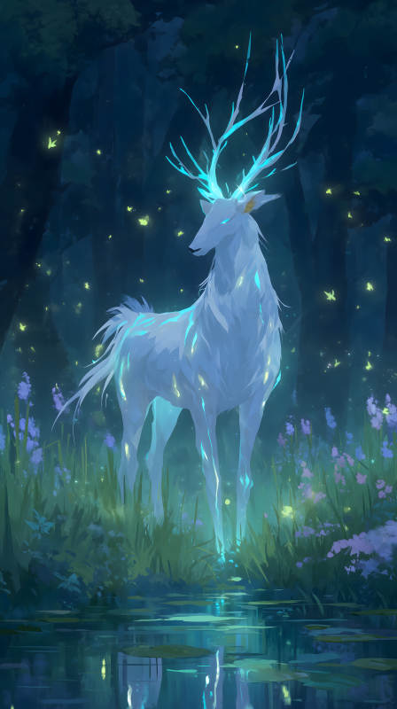 夢幻森林中的發(fā)光生物-圖片