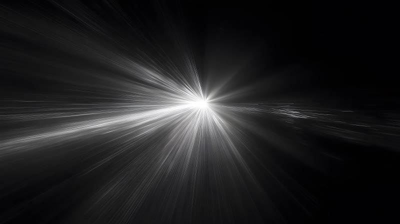 耀眼的光芒從中心向外迸發(fā)-圖片