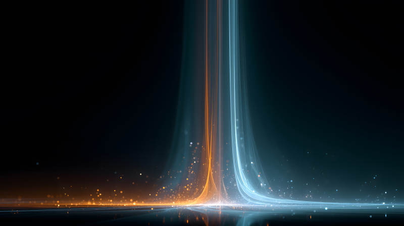 光影線條交織抽象藝術-圖片