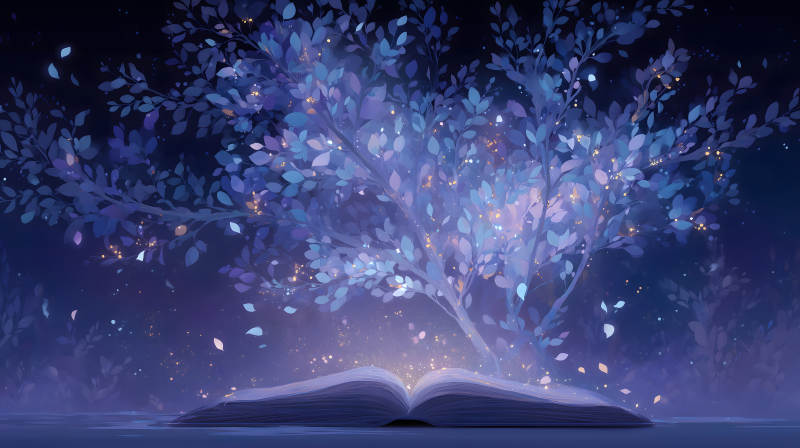 夢幻樹與魔法書-圖片